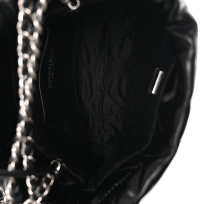 Chanel Metallic Shaded Calfskin Quilted Mini Chanel 22 Black Silver 5 of 11