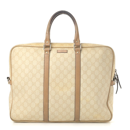 Gucci GG Plus Monogram Briefcase Tan 1 of 7