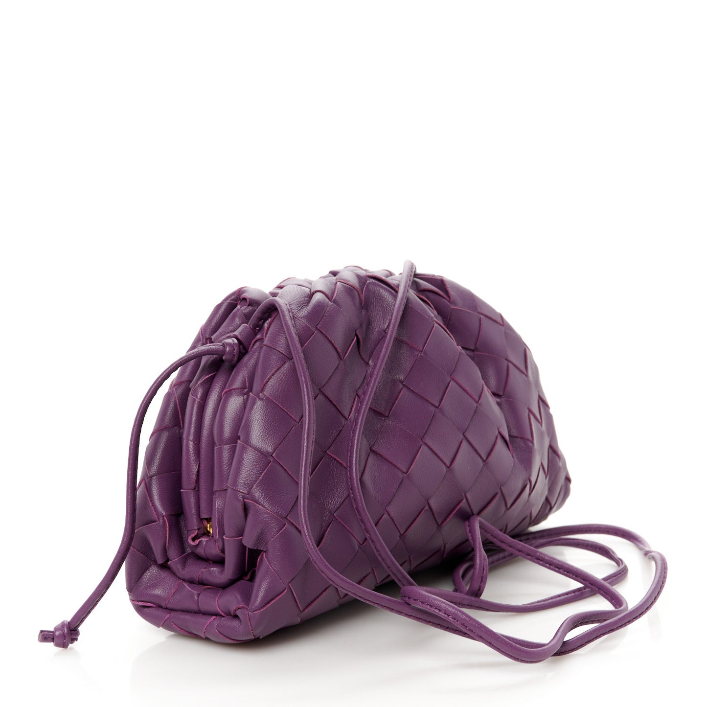 Nappa Intrecciato The Mini Pouch Eggplant