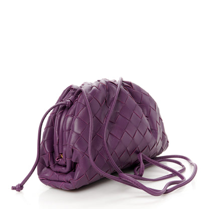 Bottega Veneta Nappa Intrecciato The Mini Pouch Eggplant 3 of 10