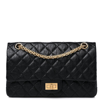 Chanel Aged Calfskin Quilted 2.55 Reissue 225 Flap Black 1 of 9