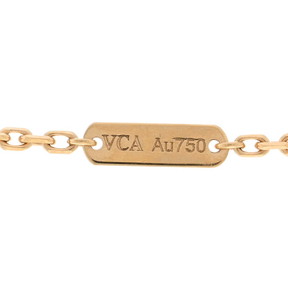 Van Cleef & Arpels 18K Yellow Gold Mother of Pearl Magic Alhambra Long Necklace 4 of 5