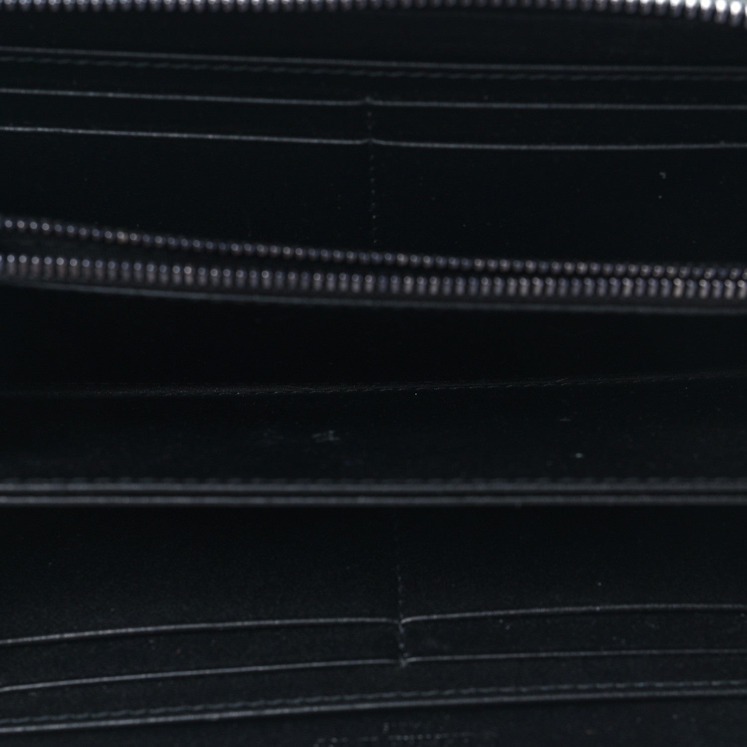 Christian Dior Lambskin Cannage Lady Dior Zip Wallet Black 5 of 8