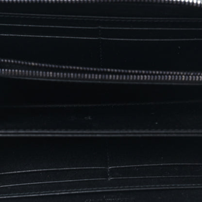 Christian Dior Lambskin Cannage Lady Dior Zip Wallet Black 5 of 8