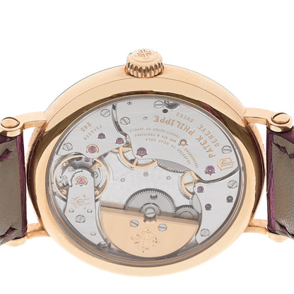 Patek Philippe 18K Rose Gold Alligator Diamond 34.6mm Calatrava Automatic Watch 7200/200R-001 4 of 5