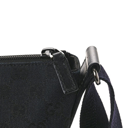 Gucci Monogram Calfskin Perforated Medium Flat Messenger Bag Black 13 of 13