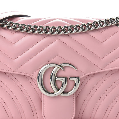 Gucci Calfskin Matelasse Small GG Marmont Shoulder Bag Wild Rose 10 of 10
