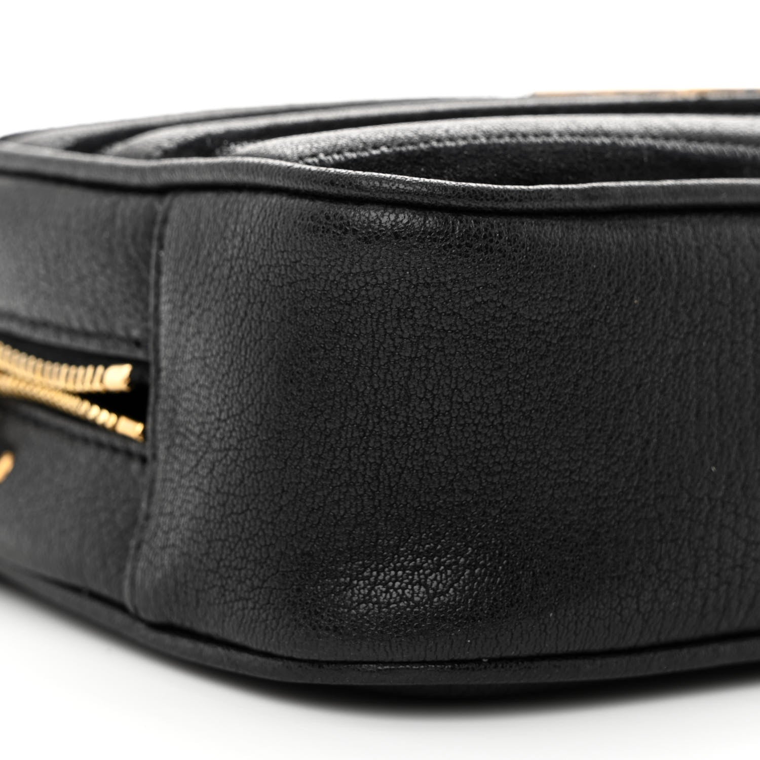 Saint Laurent Calfskin Suede Matelasse Monogram Mini Lou Camera Bag Black 9 of 11