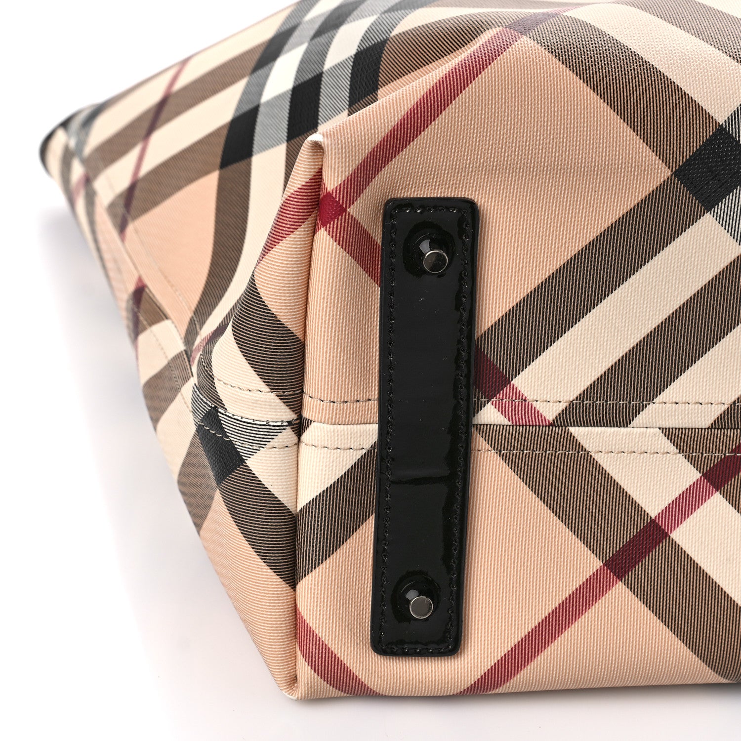 Burberry Supernova Check Large Nickie Tote Black 8 of 9