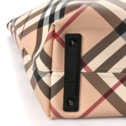 Burberry Supernova Check Large Nickie Tote Black 8 of 9