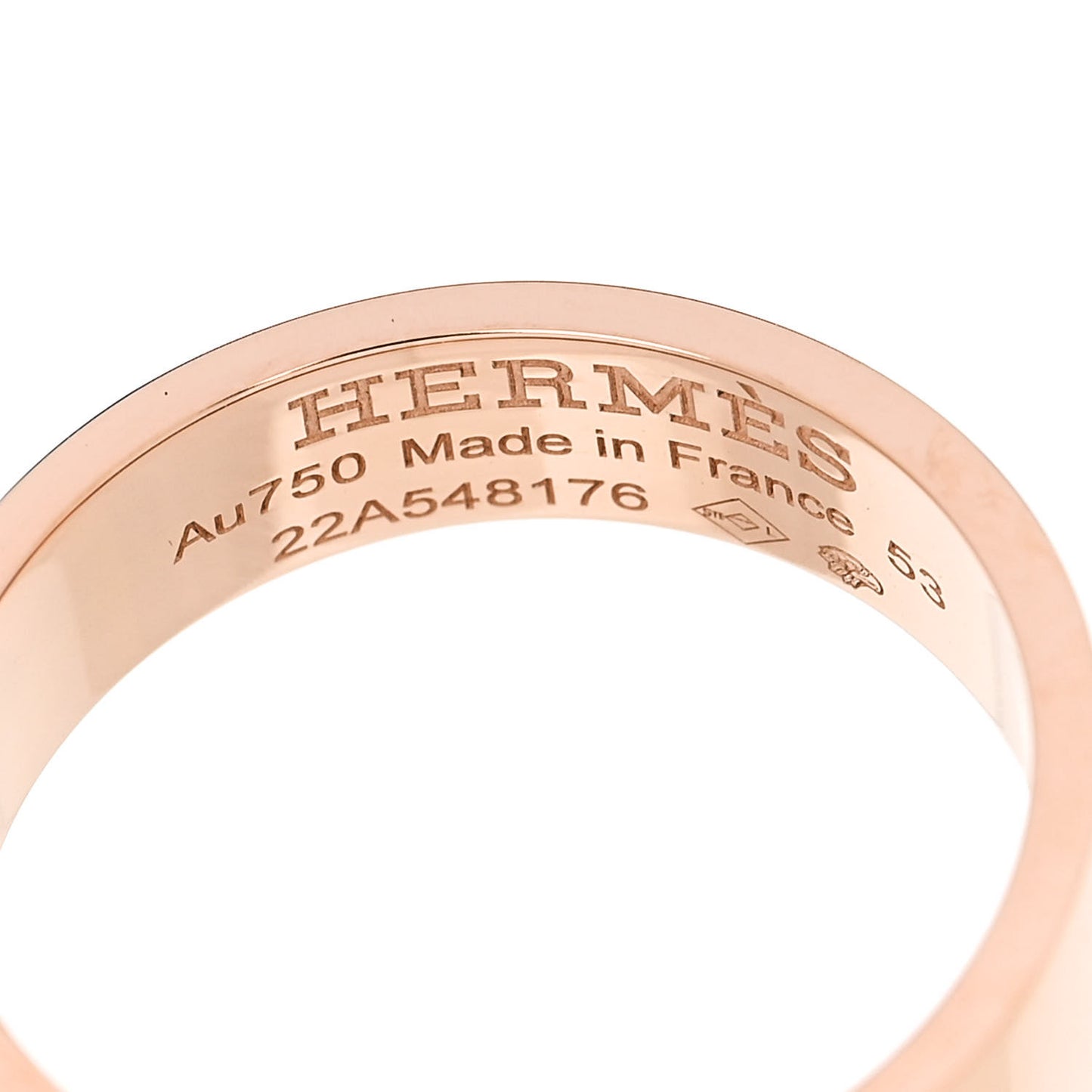 18K Rose Gold Diamond PM Kelly Ring 53 6.5