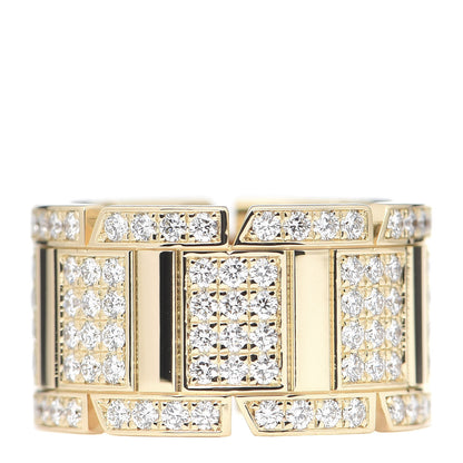 Cartier 18K Yellow Gold Diamond Tank Francaise Ring 50 5.25 3 of 6