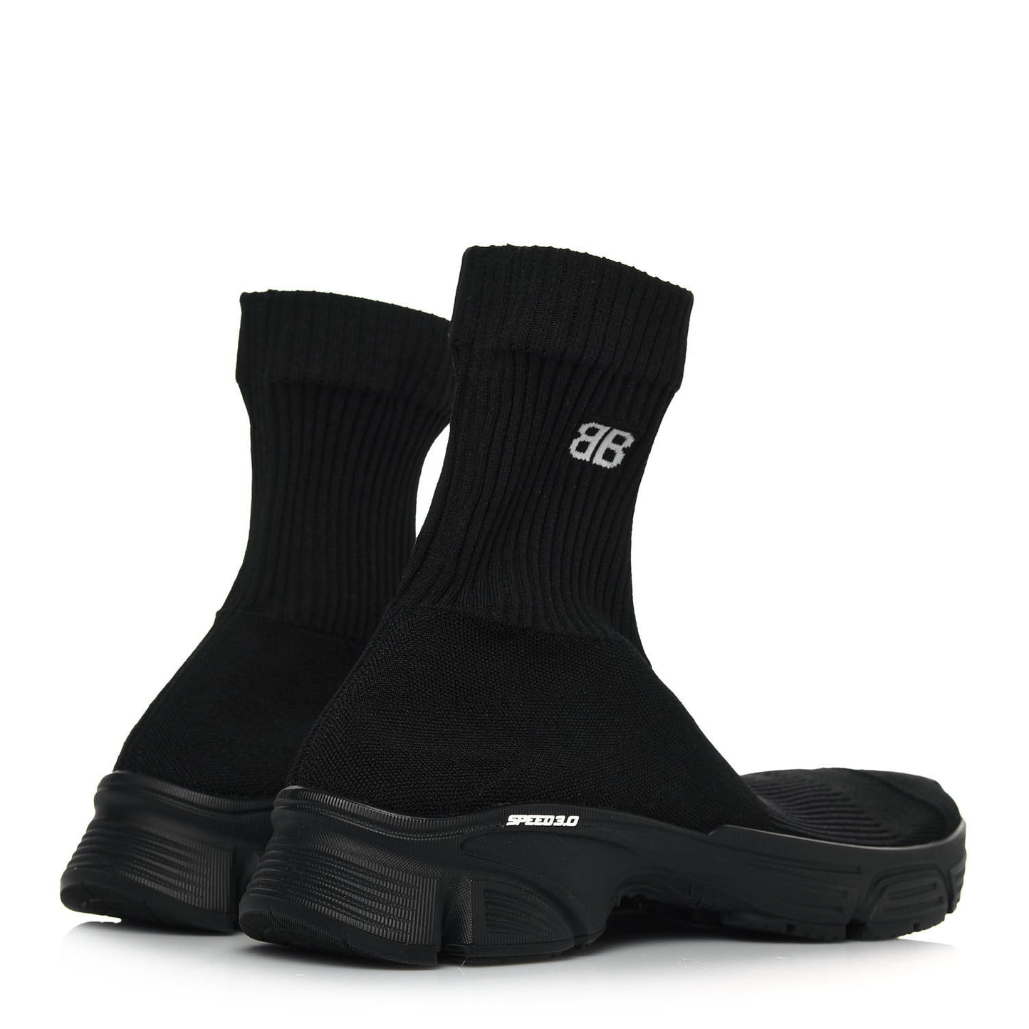 Technical Ribbed 3D Recycled Knit Womens Speed 3.0 Sneakers 40 Monocolor Black