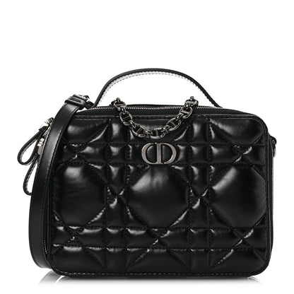 Christian Dior Calfskin Macrocannage Caro Box Bag Black 1 of 13