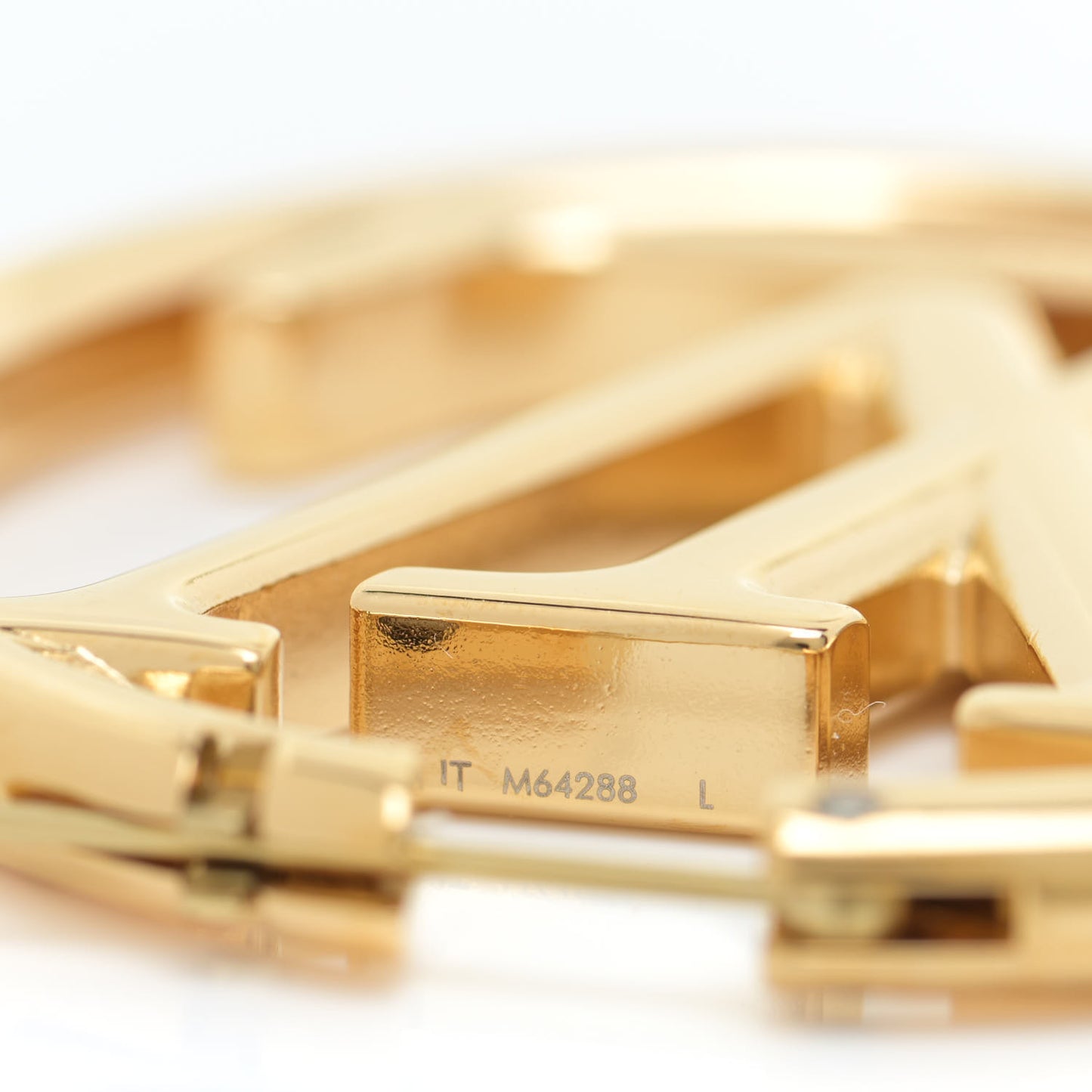 Metal Louise Hoop Earrings Gold