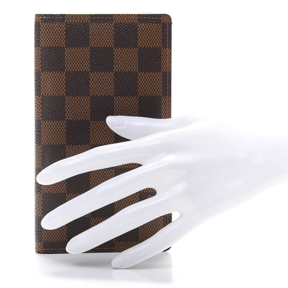 Louis Vuitton Damier Ebene Checkbook Cover Wallet 2 of 7
