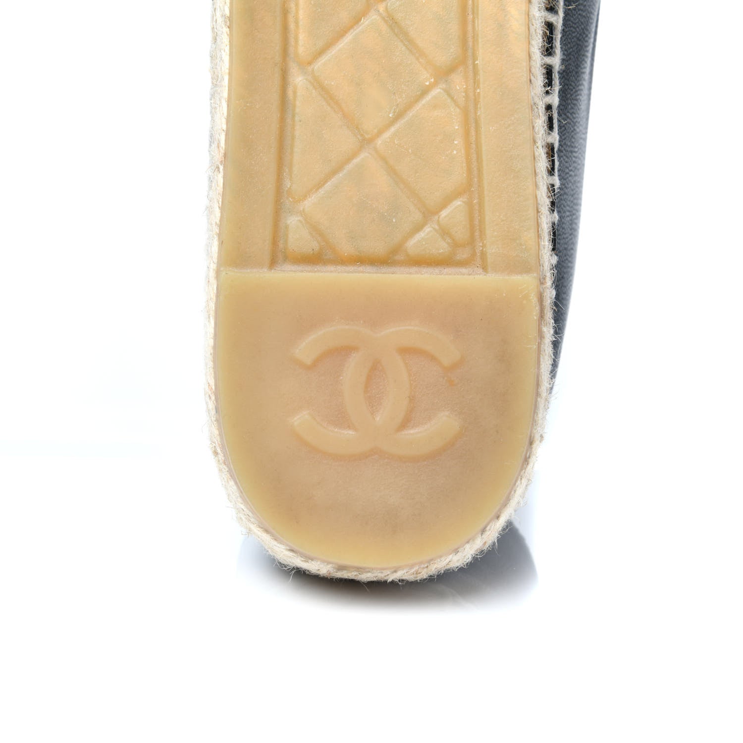 Chanel Lambskin CC Espadrilles 37 Black 8 of 11