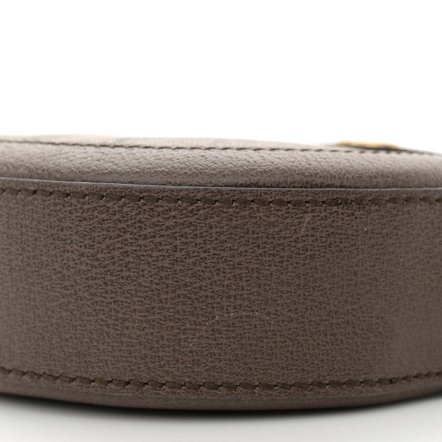 GG Supreme Monogram Web Mini Ophidia Round Shoulder Bag Brown