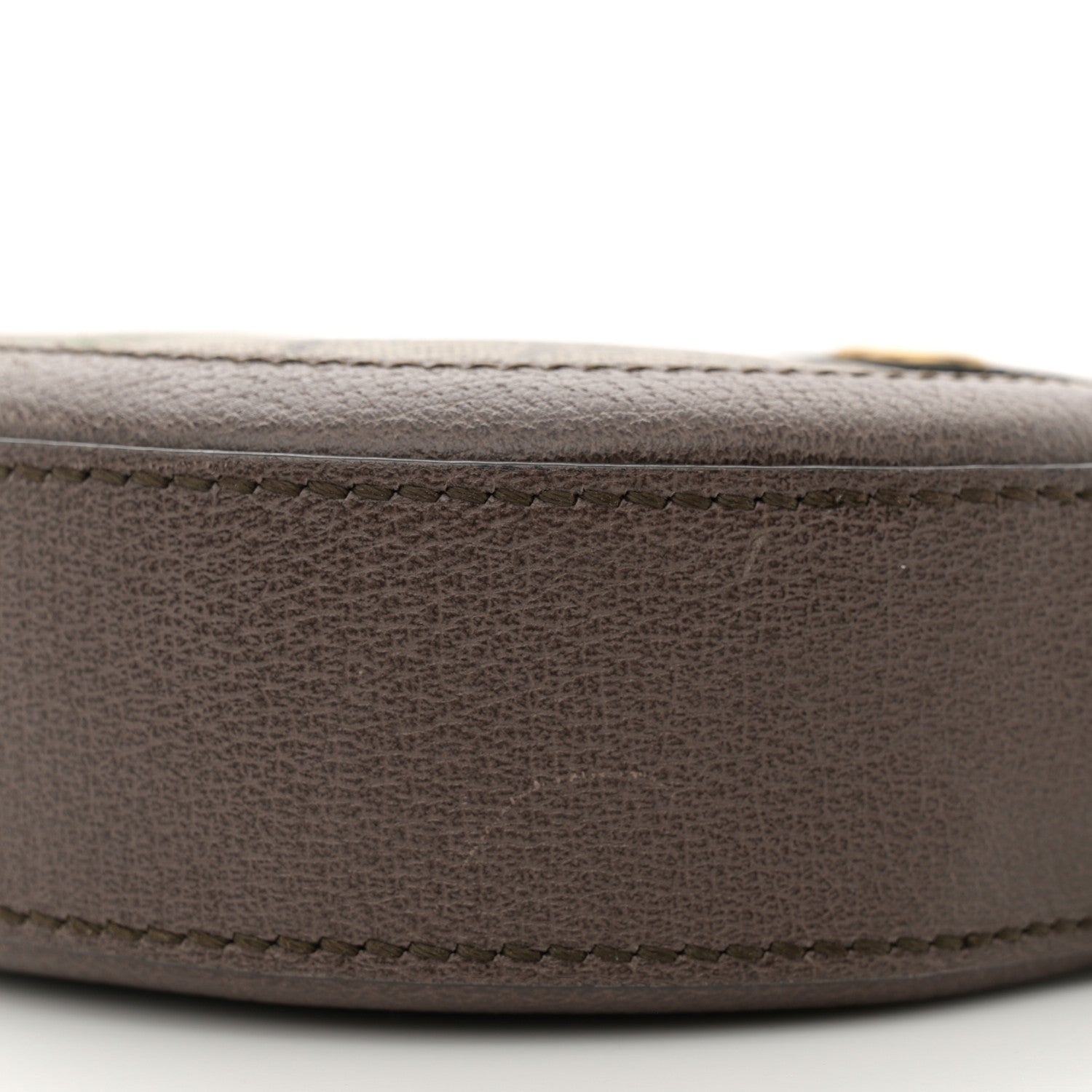 Gucci GG Supreme Monogram Web Mini Ophidia Round Shoulder Bag Brown 10 of 11