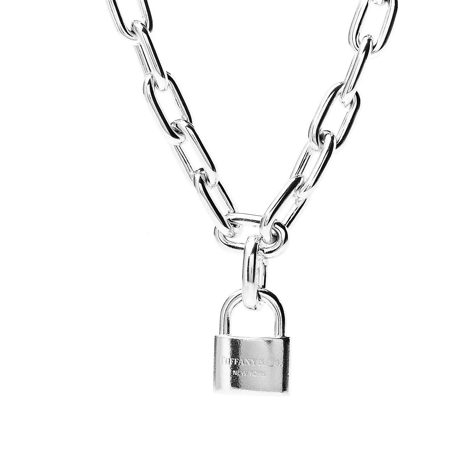 Tiffany Sterling Silver Pearl HardWear Lock Bracelet 4 of 6