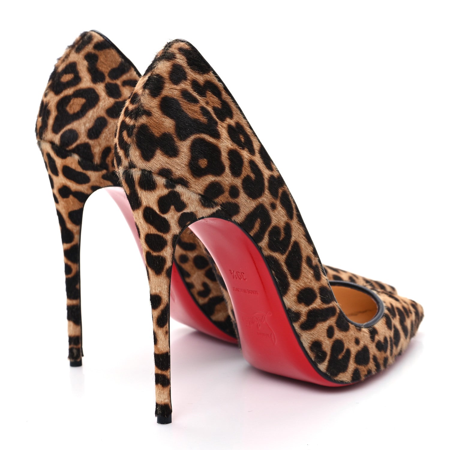 Christian Louboutin Pony Hair So Kate 120 Pumps 39.5 Leopard Black 5 of 8