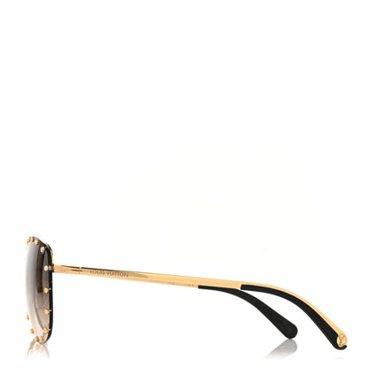 Louis Vuitton The Party Aviator Gradient Sunglasses Z0914U Brown 3 of 9