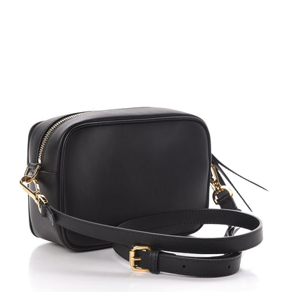 Fendi Vitello Century FF 1974 Embossed Mini Camera Case Black 3 of 13