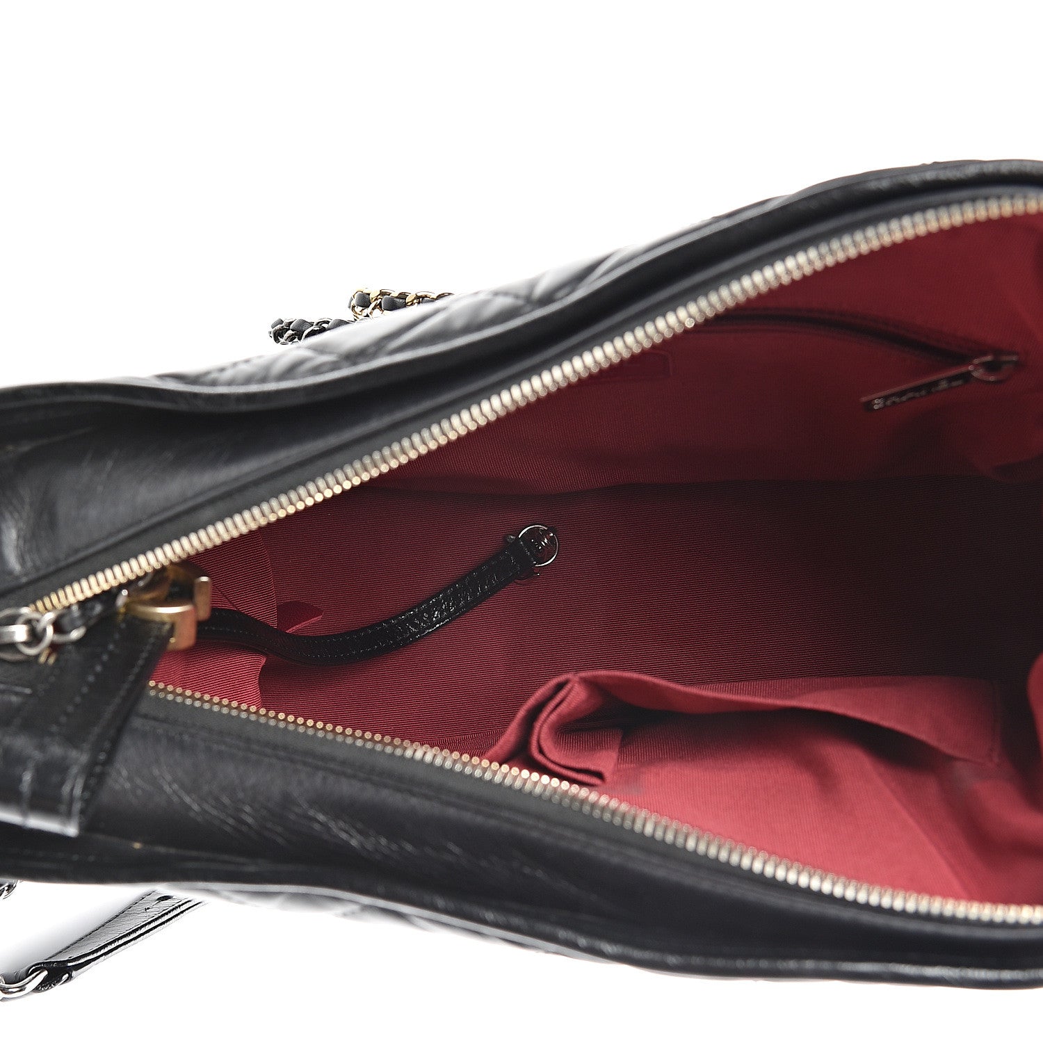 Chanel Aged Calfskin Quilted Medium Gabrielle Hobo Black 4 of 16