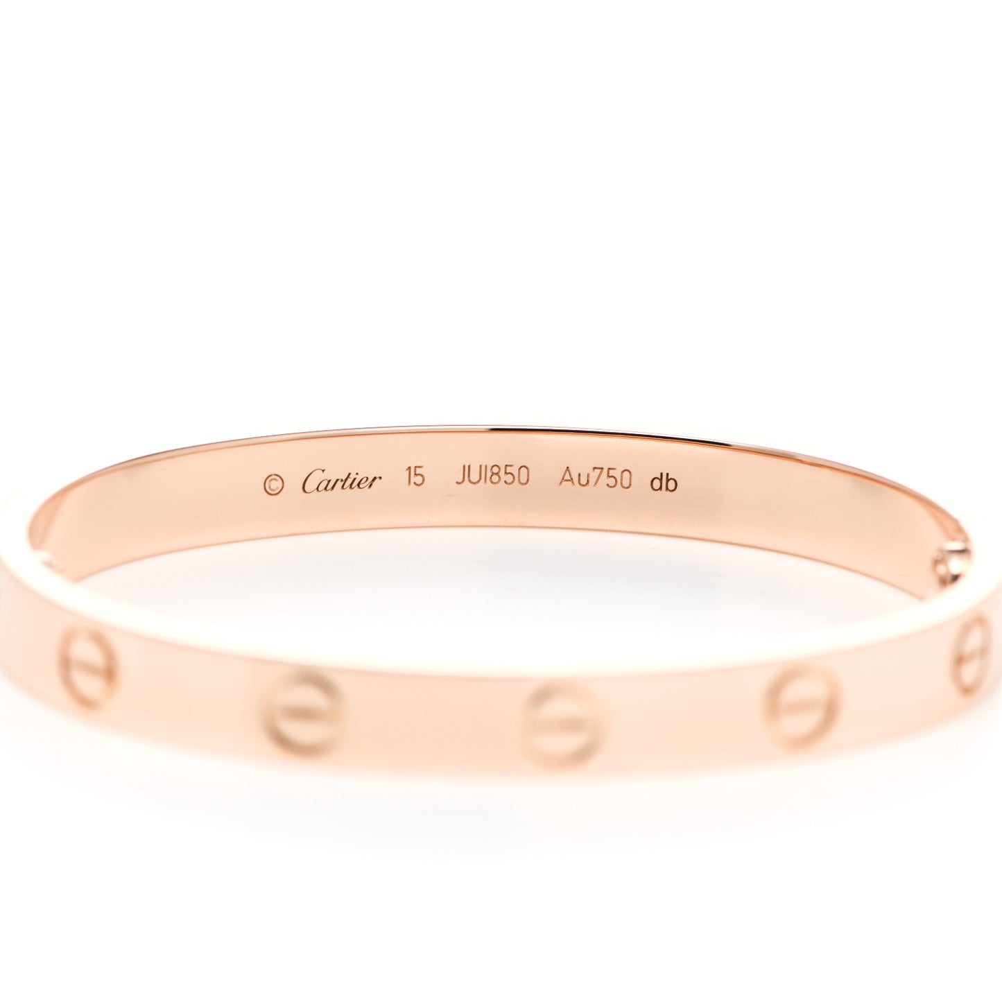 18K Pink Gold LOVE Bracelet 15