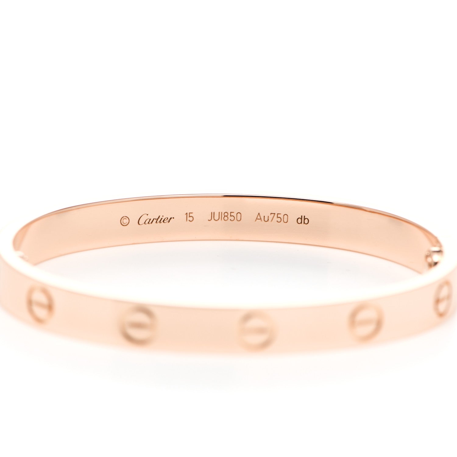 Cartier 18K Pink Gold LOVE Bracelet 15 3 of 5