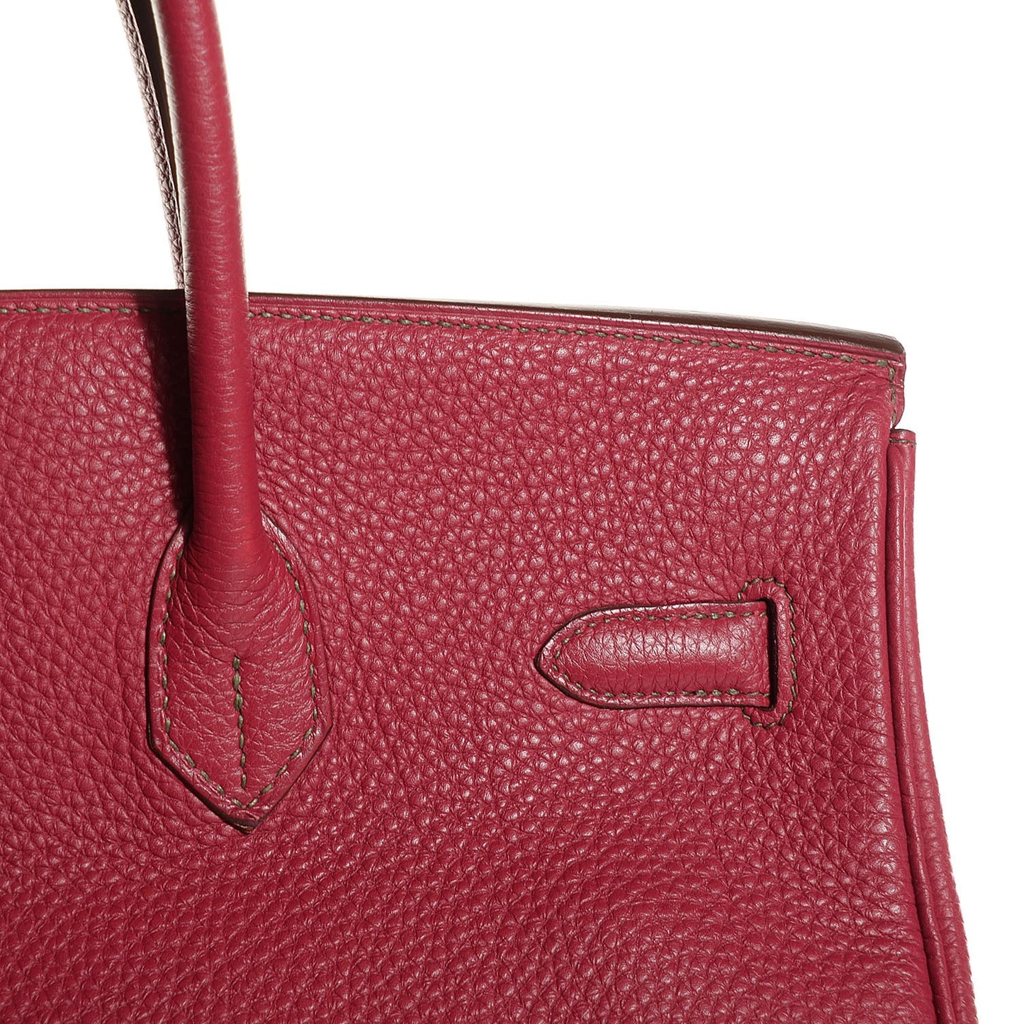 Togo Eclat Horseshoe Birkin 35 Rubis Vert Veronese