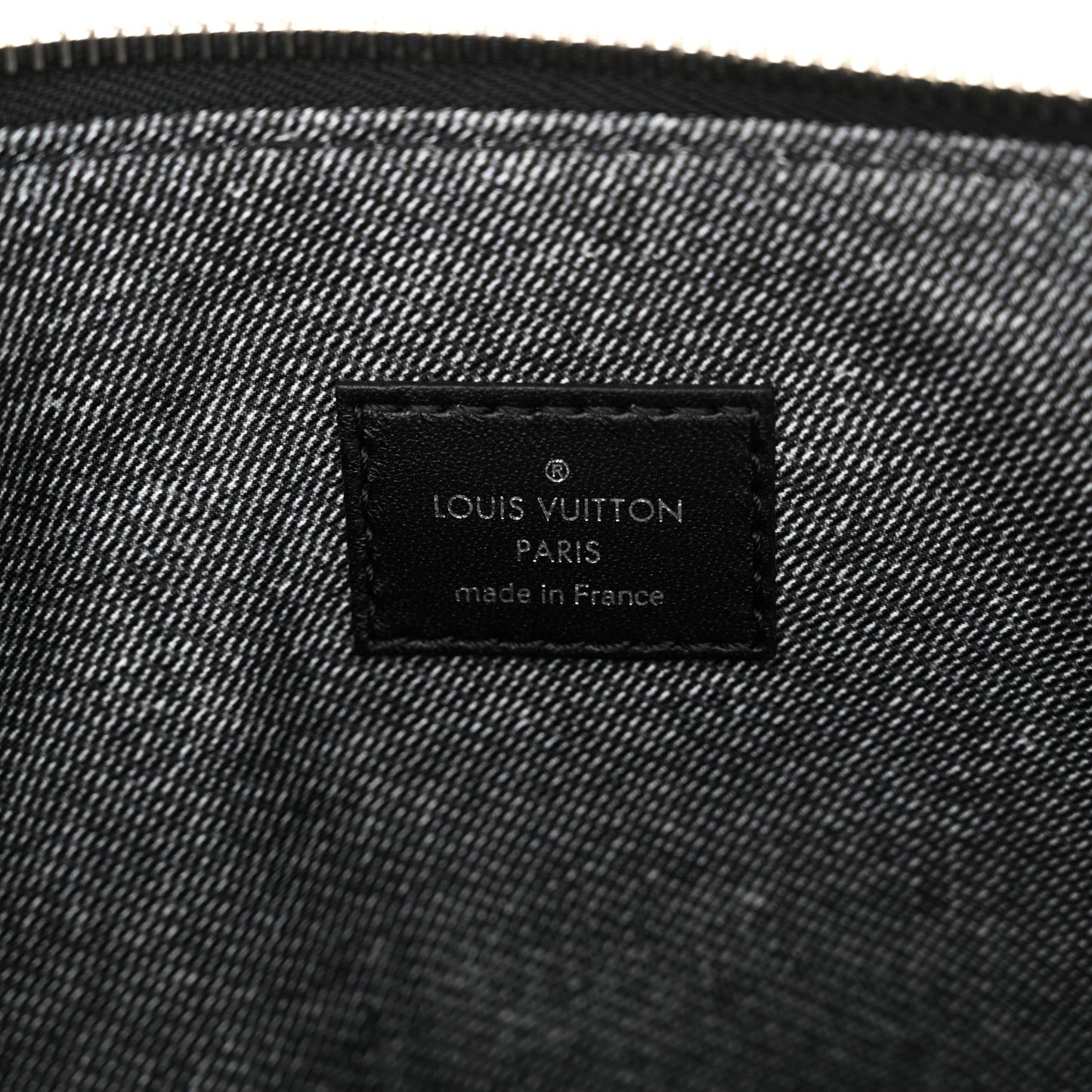 Lambskin Embossed Monogram Coussin MM Black Gray