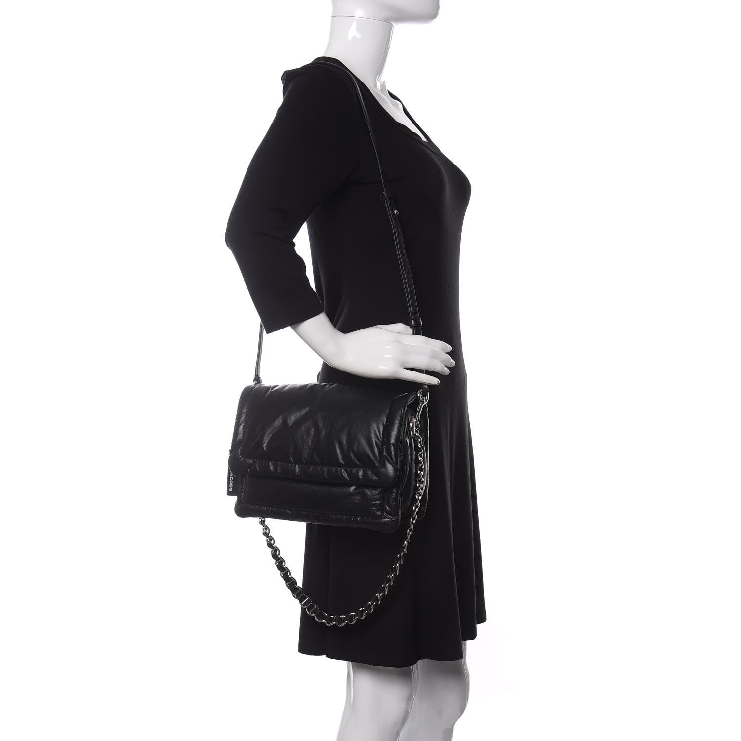 Marc Jacobs Lambskin The Pillow Bag Black 2 of 11