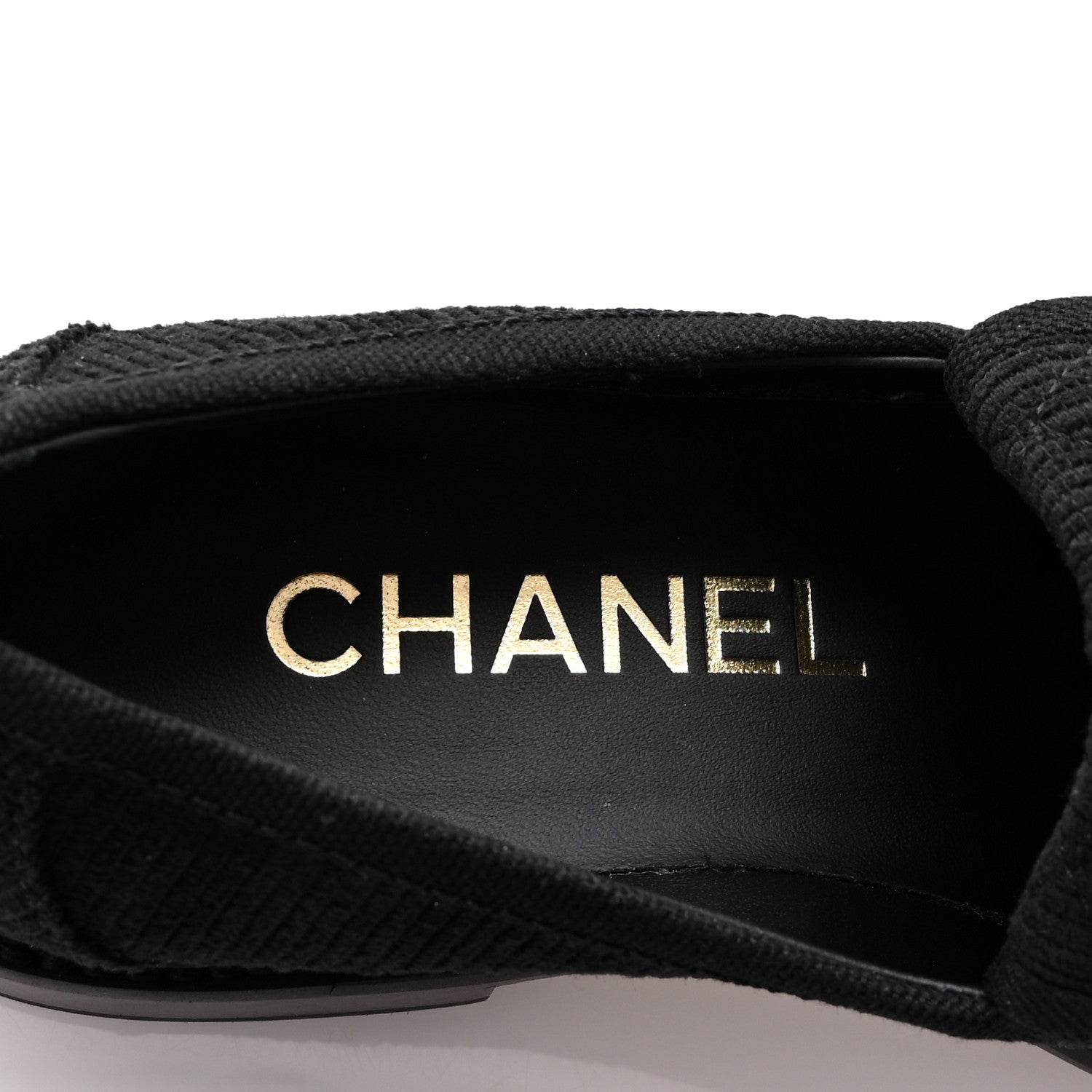 Chanel Corduroy Quilted CC Turnlock Loafers 36 Black 8 of 9