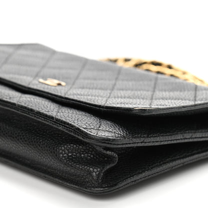 Chanel Caviar Quilted Wallet On Chain WOC Black 10 of 12