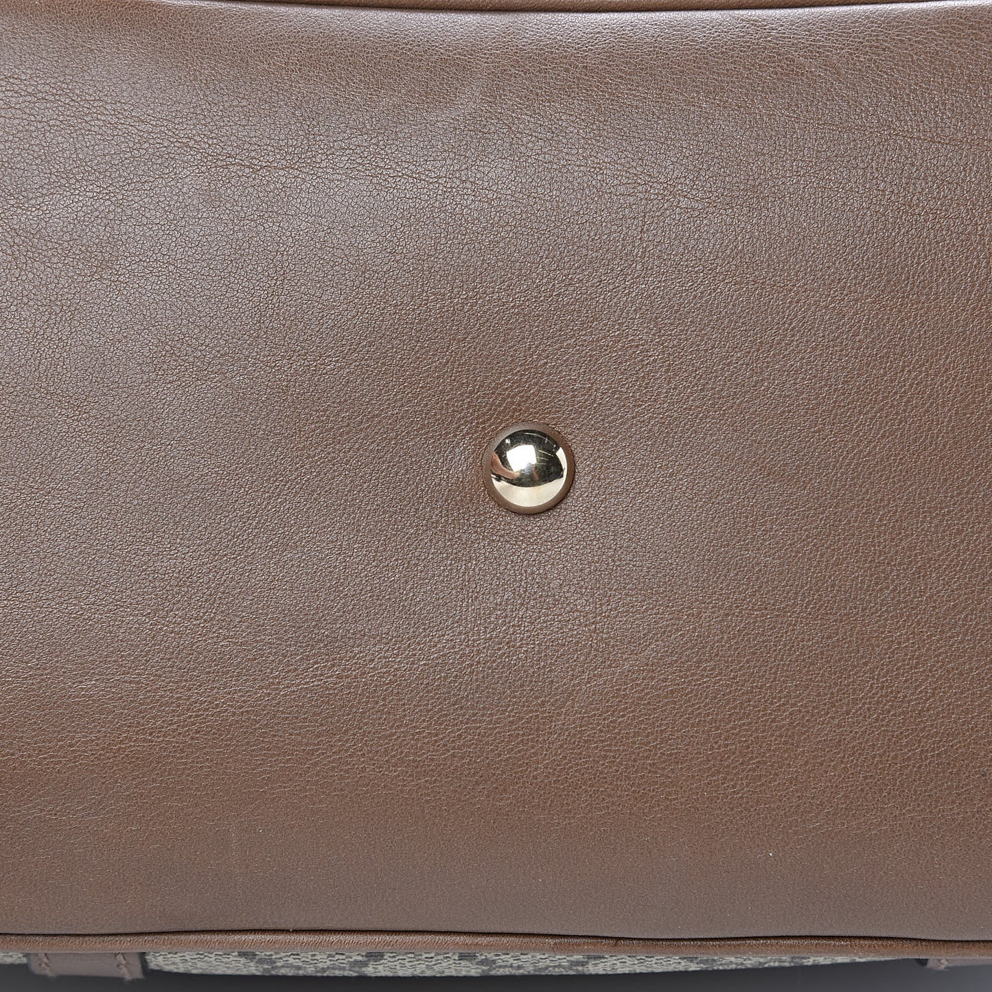 GG Supreme Monogram Margaux Calfskin Small Nice Top Handle Dome Bag Beige Ebony Acero