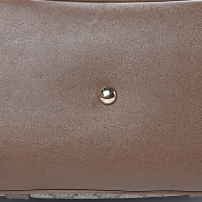 Gucci GG Supreme Monogram Margaux Calfskin Small Nice Top Handle Dome Bag Beige Ebony Acero 10 of 12