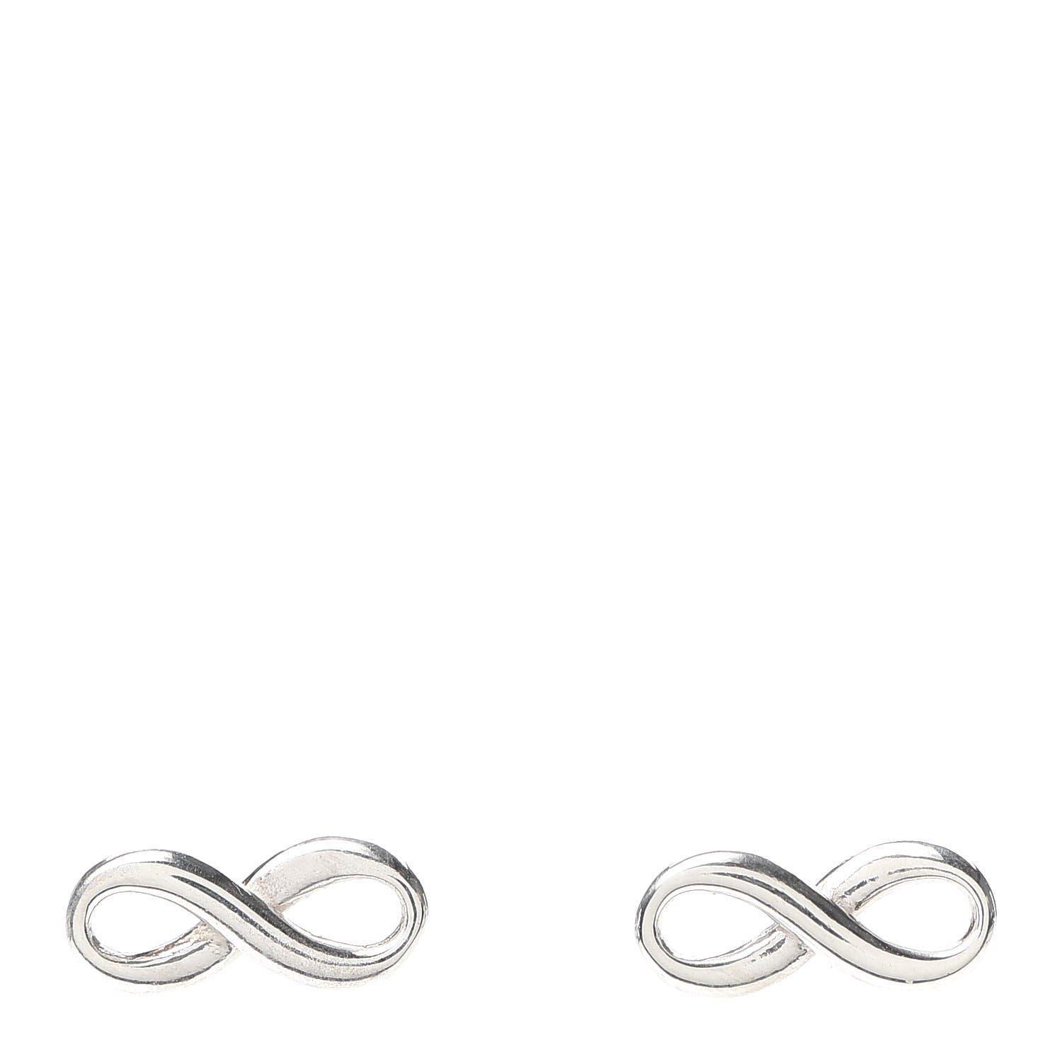 Tiffany Sterling Silver Infinity Earrings 1 of 5