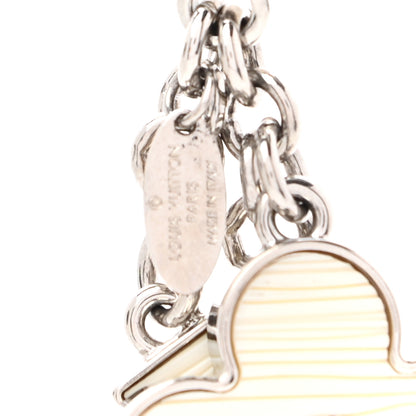 Louis Vuitton Fleur d Epi Bag Charm Ivory 4 of 5