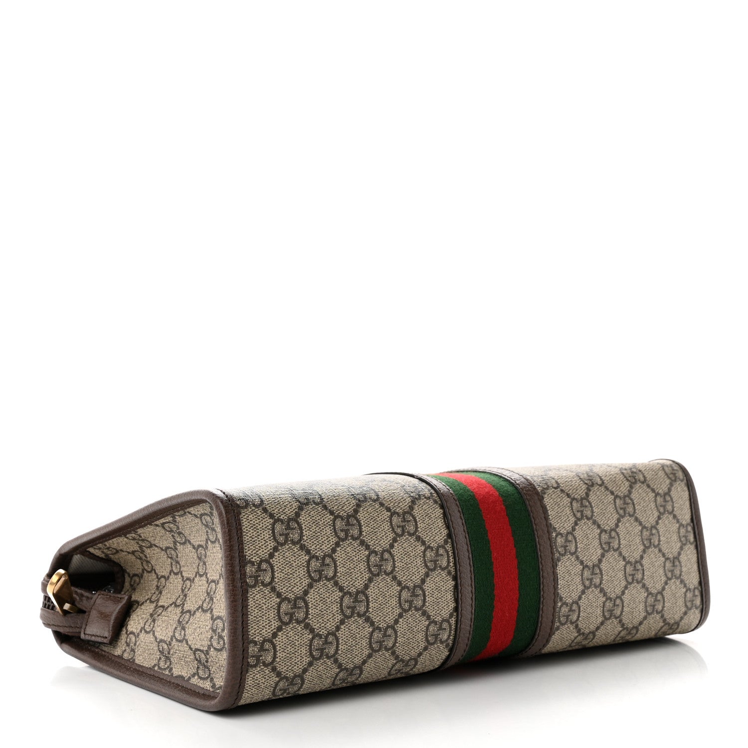 Gucci GG Supreme Monogram Web Ophidia GG Toiletry Case Beige New Acero 4 of 8