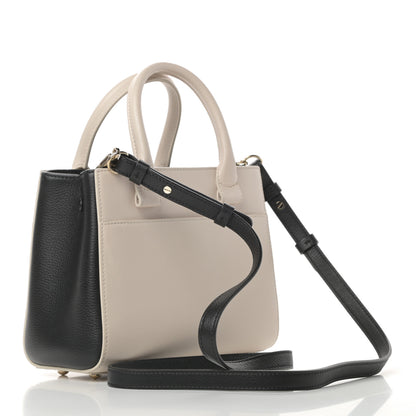 Chanel Grained Calfskin Mini Bi-Color Neo Executive Shopper Tote Beige Black 3 of 10