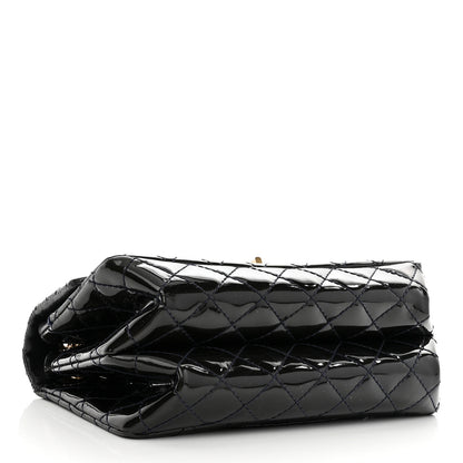 Chanel Patent Quilted Accordion Reissue 2.55 Flap Navy 4 of 14