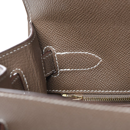 Hermes Epsom Kelly Sellier 32 Etoupe 14 of 34