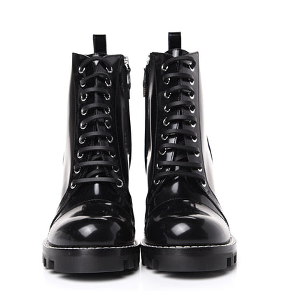 Louis Vuitton Glazed Calfskin Star Trail Ankle Boots 39.5 Black 2 of 9