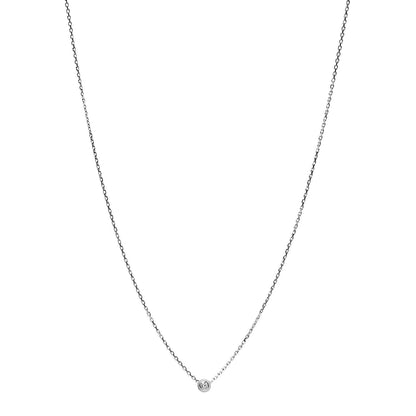 Cartier 18K White Gold Diamond XS D'Amour Pendant Necklace 1 of 6