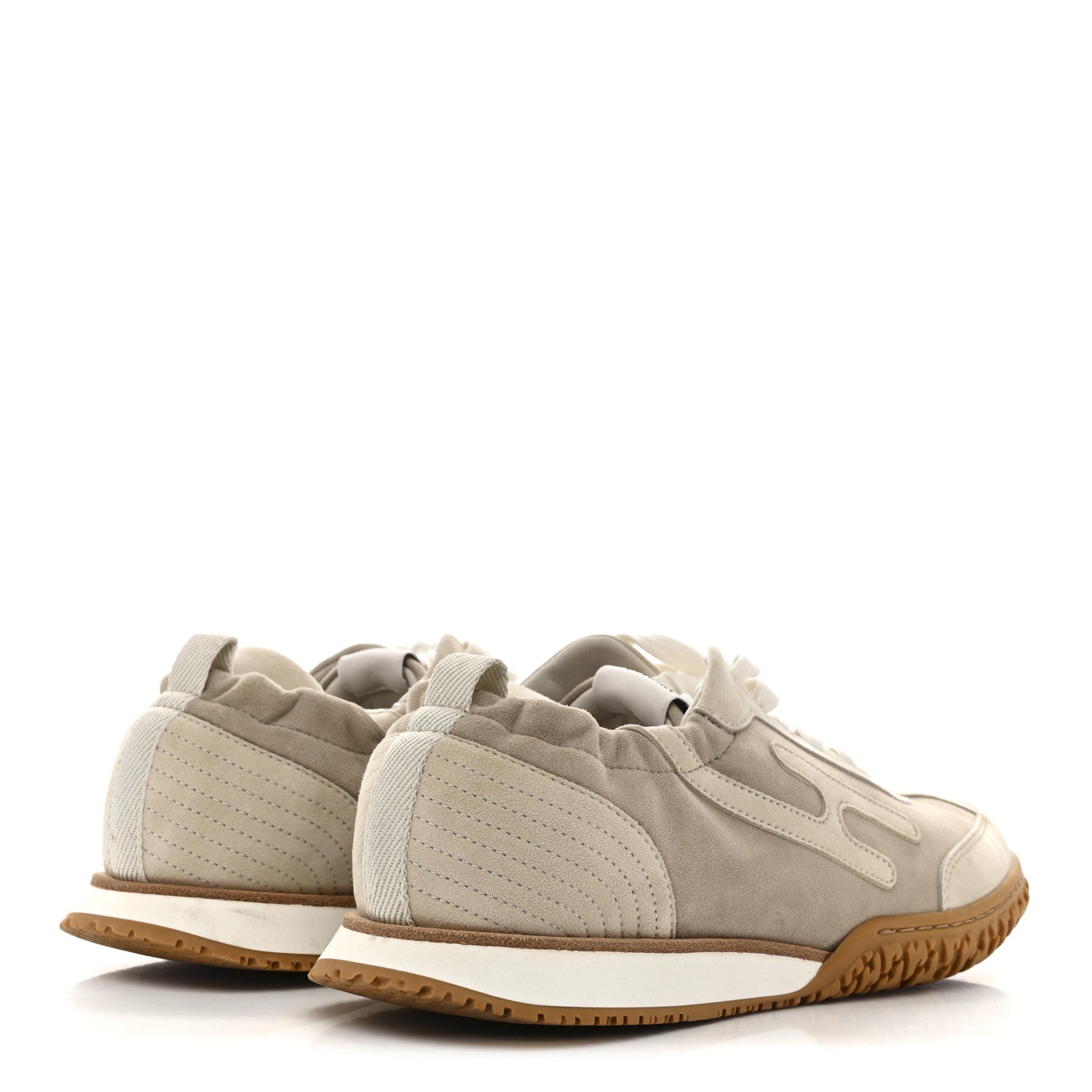 Hermes Suede Goatskin Jet Sneakers 37 Beige Esquisse Glaise 5 of 11
