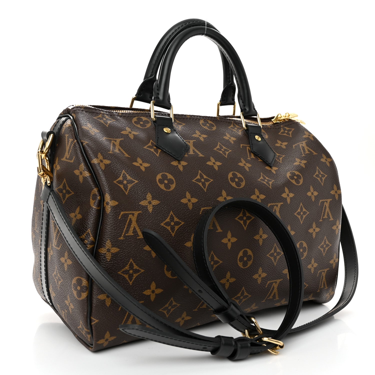 Louis Vuitton Monogram My World Tour Speedy Bandouliere 30 Black 3 of 9