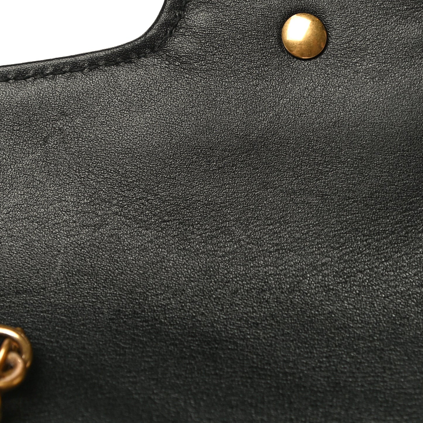Calfskin Matelasse Super Mini GG Marmont Shoulder Bag Black