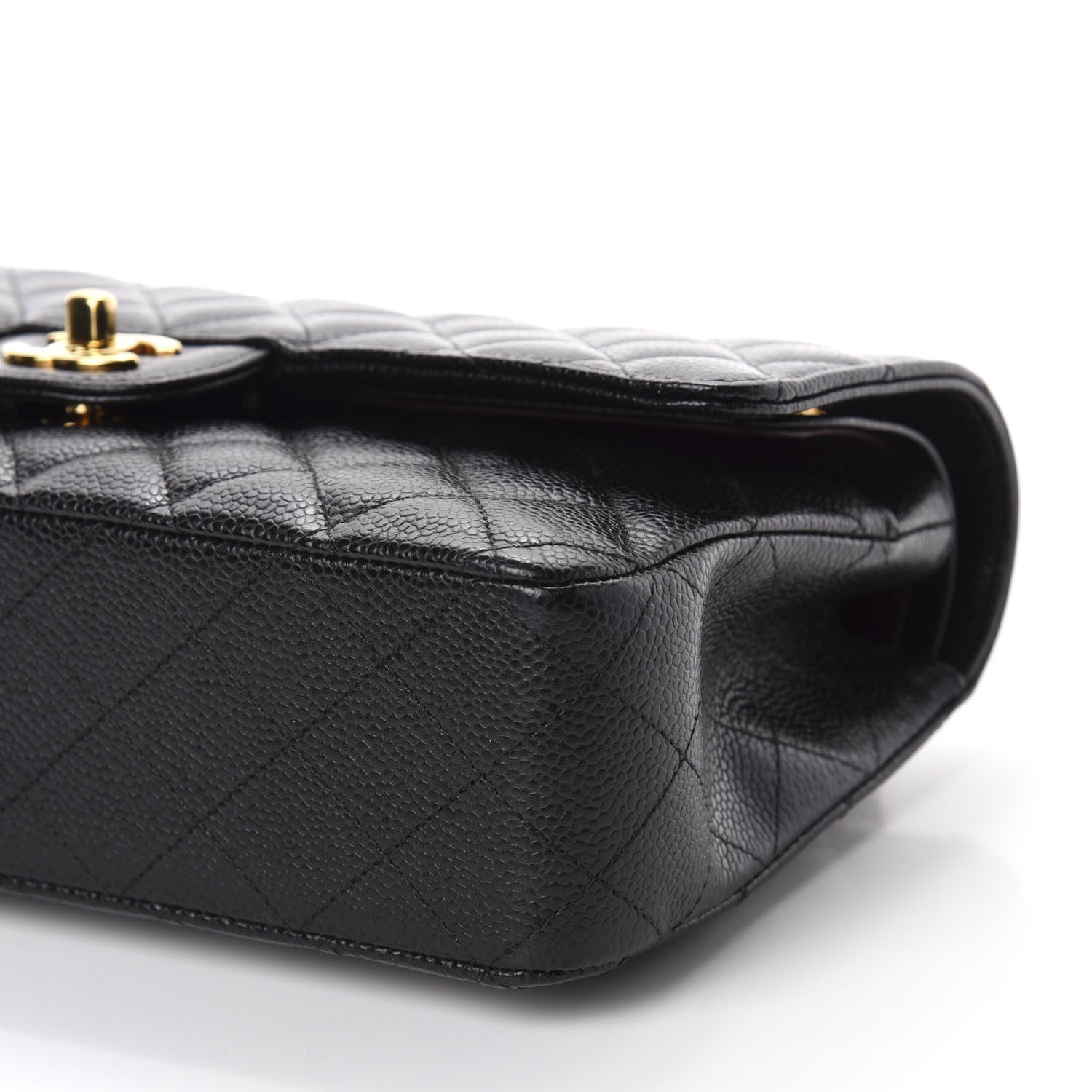 Chanel Caviar Quilted Medium Double Flap Black 7 of 11