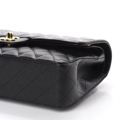 Chanel Caviar Quilted Medium Double Flap Black 7 of 11